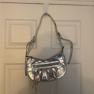 Silver Shoulder Bag